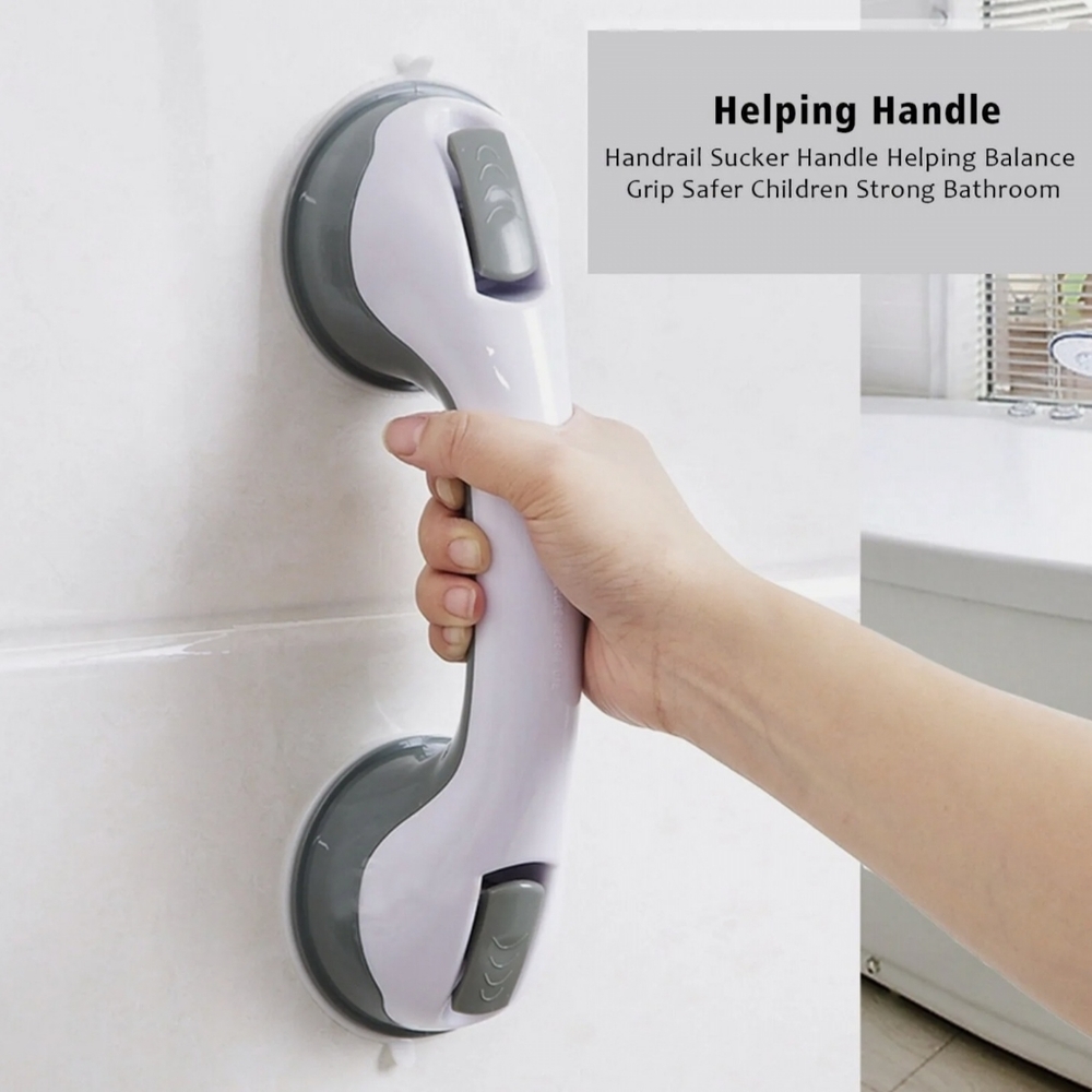 2 Bath Safety Handle Suction Cup Tub Shower Bar Rails